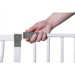 Barrière de sécurité 1 barrière + 2 extensions - 126-132 5 cm - Blanc