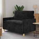 vidaXL Canapé Noir 126 x 81 x 87 5 cm Polyester