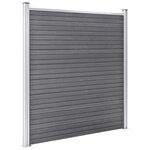 vidaXL Clôture de jardin WPC 353x186 cm Gris