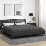vidaXL Duvet d'hiver Anthracite et Taupe 220 x 200 cm Microfibre