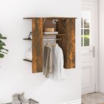 vidaXL Armoire de couloir Chêne fumé 97 5x37x99 cm Bois d'ingénierie