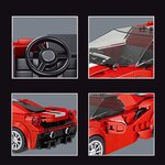 Mould King 27006 - 488 GTB Voiture de sport avec vitrine