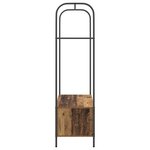 vidaXL Porte-vêtements Marron 100 x 44 x 160 cm Bois d'ingénierie