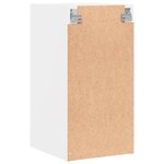 vidaXL Armoire murale avec portes en verre blanc 35x37x68 5 cm