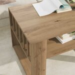 vidaXL Table basse Chêne artisanal 66 x 49 5 x 45 cm Bois d'ingénierie