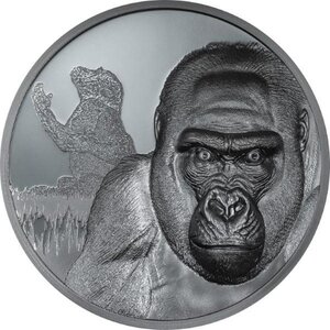 Monnaie GORILLA Growing Up 2 Oz Argent 2000 Francs Cameroon 2024