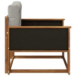 vidaXL Sofa de milieu extérieur Bois d'Acacia Massif Naturel