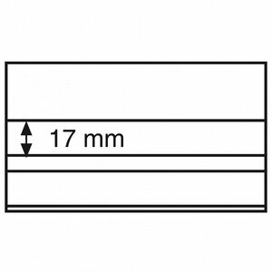 Cartes de classement à 2 bandes pour timbres 148 x 85 mm.