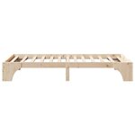 vidaXL Cadre de lit Pin massif 197 x 97 x 30 cm Bois massif en pin