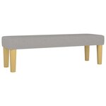 vidaXL Sommier à lattes de lit avec matelas Gris clair 140x200cm Tissu