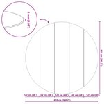 vidaXL Tapis de piscine Noir Ø 610 cm Tissu non tissé