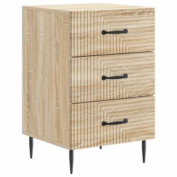 vidaXL Cabinet de chevet avec tiroir Chêne Sonoma 43 x 41 x 66 5 cm