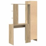 vidaXL Bureau 2 Pièces Chêne Sonoma