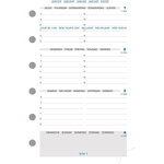 Recharge Exatime 17 Civil semainier sur 2 pages 172x105 mm Sept à Décembre EXACOMPTA