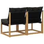 vidaXL 2 pc Sofa de milieu extérieur Blanc