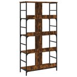 vidaXL Bibliothèque chêne fumé 78 5x33x153 cm bois d'ingénierie