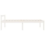vidaXL Lit pour personne âgée sans matelas blanc 75x190 cm