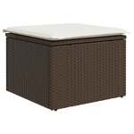 Ensemble de 8 Pièces Canapé de Jardin avec Coussins Gris