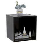 vidaXL Meubles TV 4 Pièces noir 37x35x37 cm bois d’ingénierie