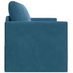 vidaXL Canapé-Lit 110cm Bleu Velours