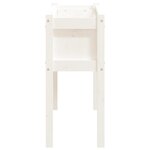 vidaXL Jardinières 2 Pièces avec pieds blanc bois de pin massif