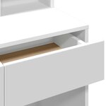 vidaXL Coiffeuse avec miroir blanc 80x41x144 5 cm