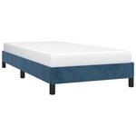 vidaXL Cadre de lit sans matelas bleu foncé 80x200 cm velours