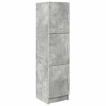 vidaXL Bureau avec rangement 2 Pièces Gris béton 102 x 50 x 124 cm