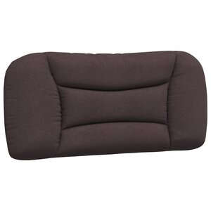 vidaXL Coussin de tête de lit marron foncé 90 cm tissu