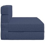 vidaXL Canapé-lit pliable Bleu 100 x 80 x 60 cm Tissu