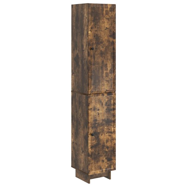 vidaXL Ensemble de Meubles 2 Pièces Chêne fumé 34 5 x 33 x 90 cm