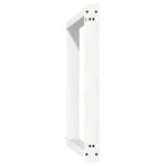 vidaXL Pieds de table à manger en U 2 pièces Blanc 90 x (72-73) cm Acier