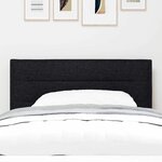 vidaXL Tête de lit LED avec des lumières à LED Noir 100 cm tissu