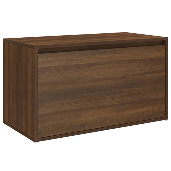 Banc banquette d'entrée 80 x 40 x 45 cm chêne marron bois d'ingénierie 02_0011019