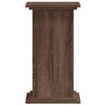 vidaXL Support pour plantes chêne marron 33x33x60 cm bois d'ingénierie
