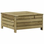 vidaXL Salon de jardin 3 Pièces avec coussins bois de pin imprégné