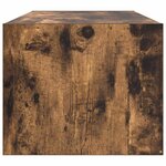 vidaXL Meuble TV chêne fumé 80x31x25 5 cm bois d'ingénierie