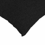 vidaXL Coussins de canapé 2 Pièces Noir 70 x 50 cm tissu