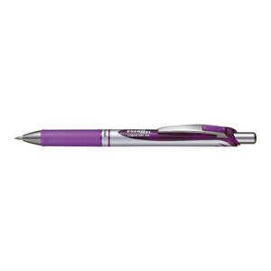 Stylo roller encre gel rétractable energel bl77 pointe 0 7 mm violet pentel