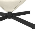 Fauteuil œuf vidaXL Velours Crème