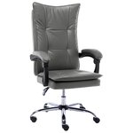 vidaXL Chaise de bureau Anthracite Similicuir