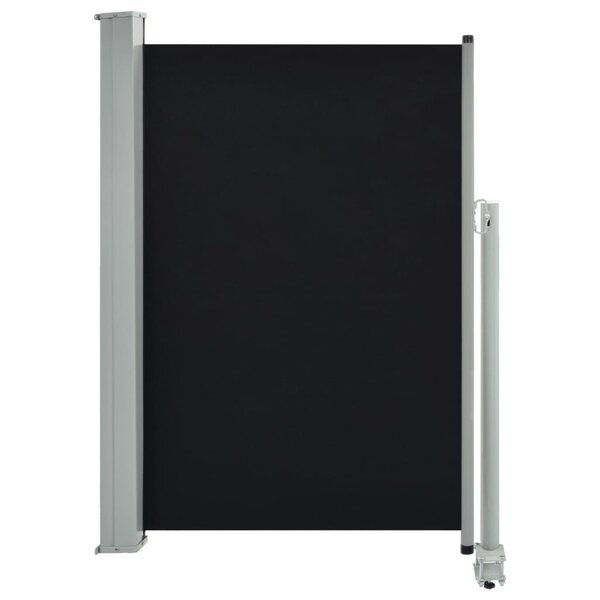 vidaXL Auvent latéral rétractable de patio 120 x 300 cm Noir
