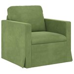 vidaXL Canapé 2 Pièces Vert clair 158 x 78 x 80 cm Velours