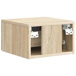 vidaXL Cabinet de chevet mural Chêne Sonoma 33 x 34 5 x 20 cm