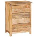 vidaXL Buffets & Commodes Marron 55 x 35 x 75 cm Bois de mangue massif