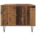 vidaXL Table basse Bois ancien 60 x 50 x 40 cm Bois d'ingénierie