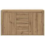 vidaXL Buffet Chêne artisanal 120 x 36 x 69 cm Bois d'ingénierie