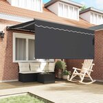 vidaXL Auvent Rétractable Anthracite 300 x 250 cm