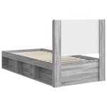 vidaXL Cadre de lit avec rangement et tête de lit Sonoma gris