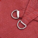 vidaXL Voile d'ombrage 160 g/m² Rouge 2 5x3 5 m PEHD